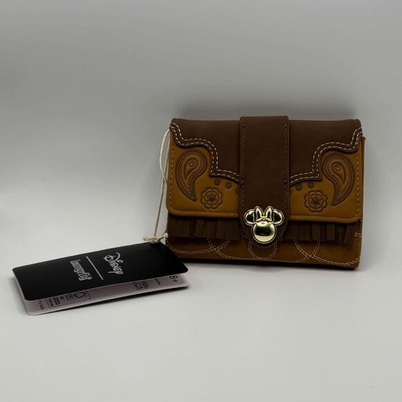 Loungefly Handbags - NWT Disney Loungefly Western Minnie Mouse Bifold Wallet